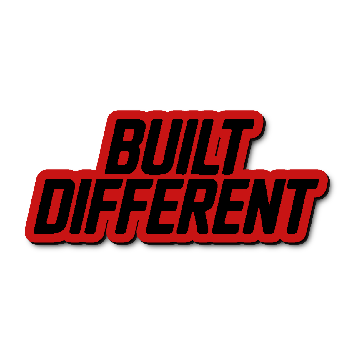 Custom Built Different Badge