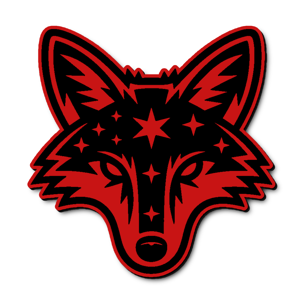 Custom Space Coyote Badge