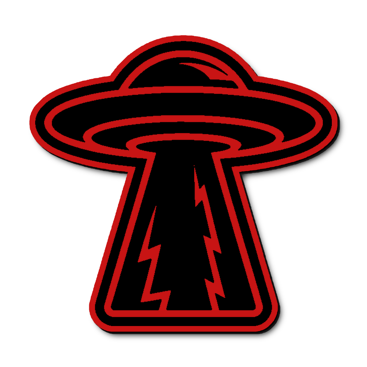 Custom Ufo Beam Badge