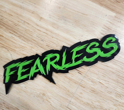Custom Text Badge - Type Your Own - 'Electric' Font - Double Layer