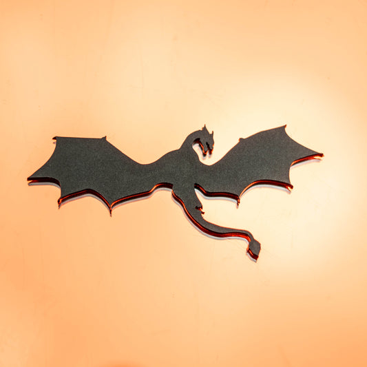 Dragon Silhouette Icon Badge