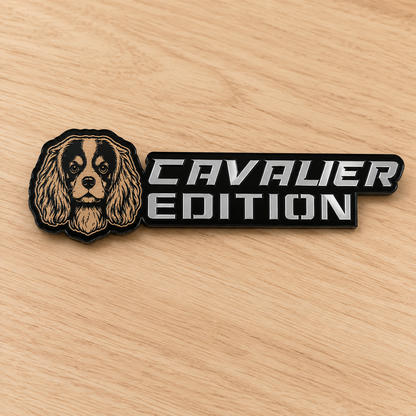 Insignia de texto personalizada - Escriba la suya propia - Fuente agresiva - Doble capa