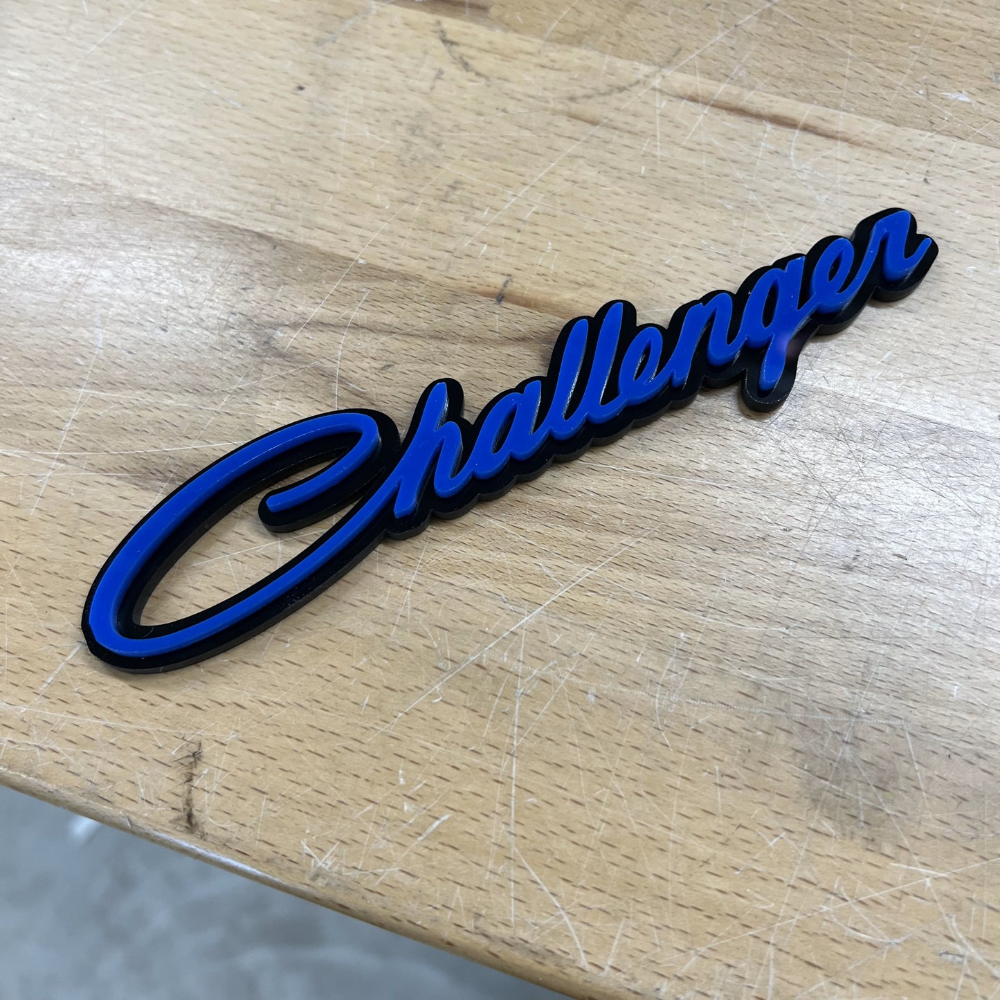 Challenger® Script Badge - Grille or Body Mount - Officially Licensed Product