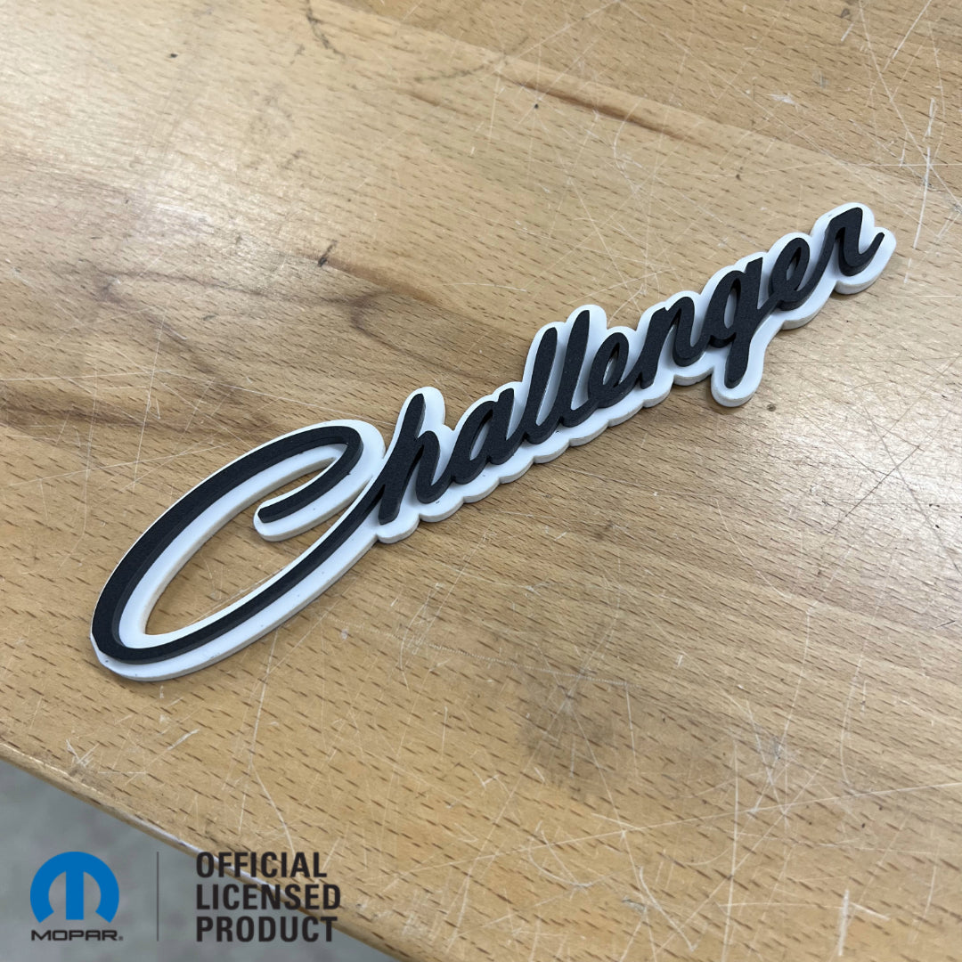 Challenger® Script Badge - Grille or Body Mount - Officially Licensed Product