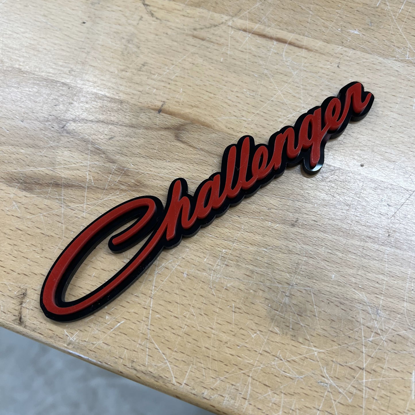 Challenger® Script Badge - Grille or Body Mount - Officially Licensed Product