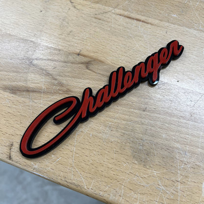 Challenger® Script Badge - Grille or Body Mount - Officially Licensed Product