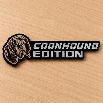 Insignia de texto personalizada - Escriba la suya propia - Fuente agresiva - Doble capa