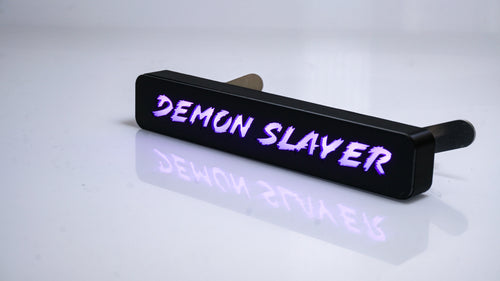 Custom LED Grille Badge - Lightning Font - 1.12