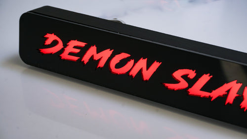 Custom LED Grille Badge - Lightning Font - 1.12