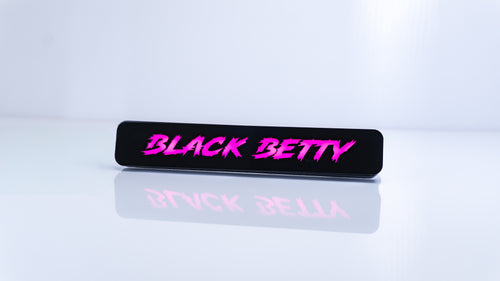 Custom LED Grille Badge - Lightning Font - 1.12