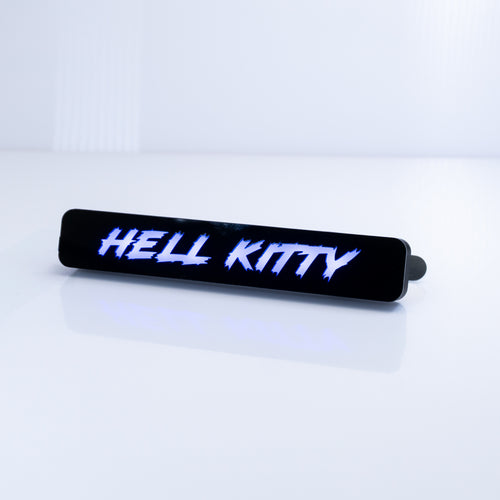 Custom LED Grille Badge - Lightning Font - 1.12