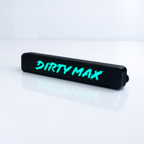 Custom LED Grille Badge - Lightning Font - 1.12