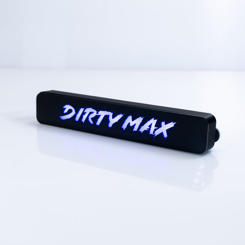 Custom LED Grille Badge - Lightning Font - 1.12