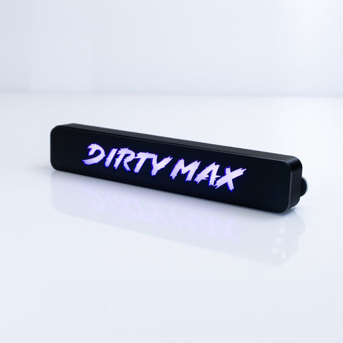 Custom LED Grille Badge - Lightning Font - 1.12