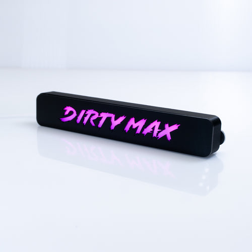 Custom LED Grille Badge - Lightning Font - 1.12