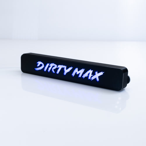 Custom LED Grille Badge - Lightning Font - 1.12