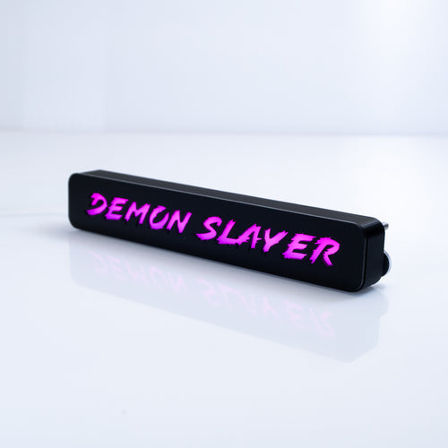 Custom LED Grille Badge - Lightning Font - 1.12