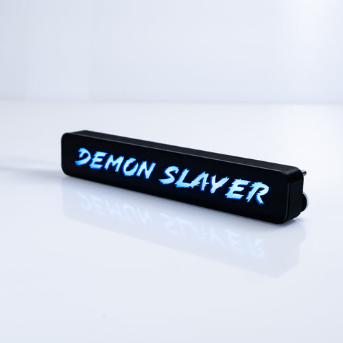 Custom LED Grille Badge - Lightning Font - 1.12