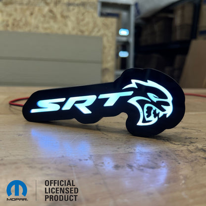 Insignia iluminada por LED SRT® - Blanco o RGB - Montaje en rejilla o cuerpo - Producto con licencia oficial