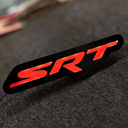 SRT® LED Illuminated Badge - RGB - Grille or Body Mount - Officially Licensed Product - Dark LED Diffusing