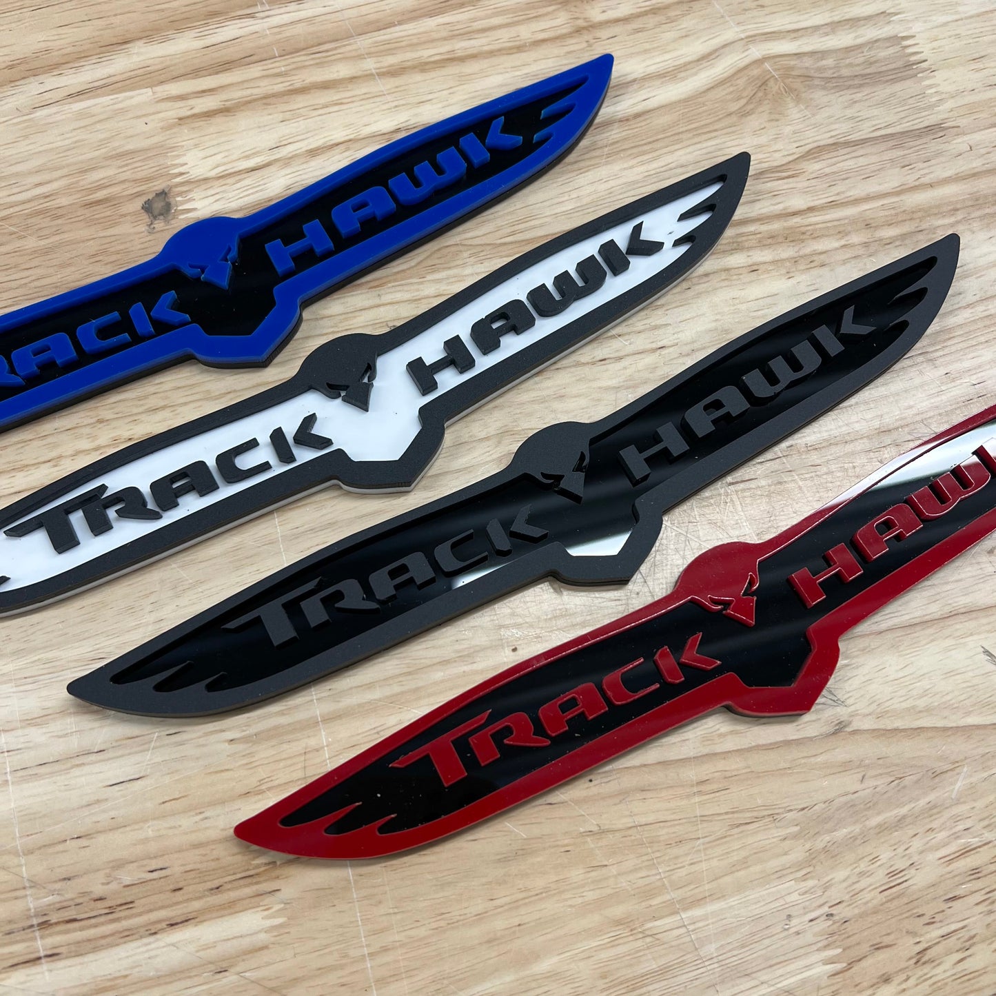 TrackHawk® Dual Layer Truck Badge - Multiple Colors Available - Officially Licensed Product