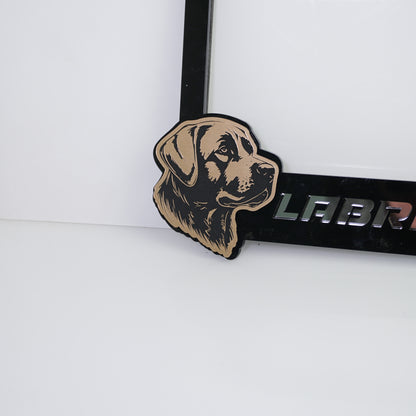 Insignia de texto personalizada - Escriba la suya propia - Fuente agresiva - Doble capa