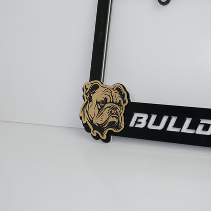 Insignia de texto personalizada - Escriba la suya propia - Fuente agresiva - Doble capa