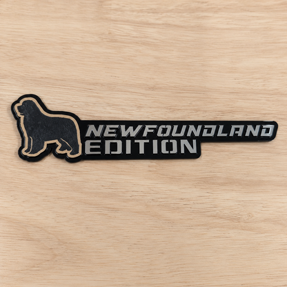 Insignia de texto personalizada - Escriba la suya propia - Fuente agresiva - Doble capa