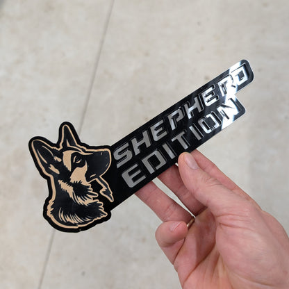 Custom Dog Edition Car Badge