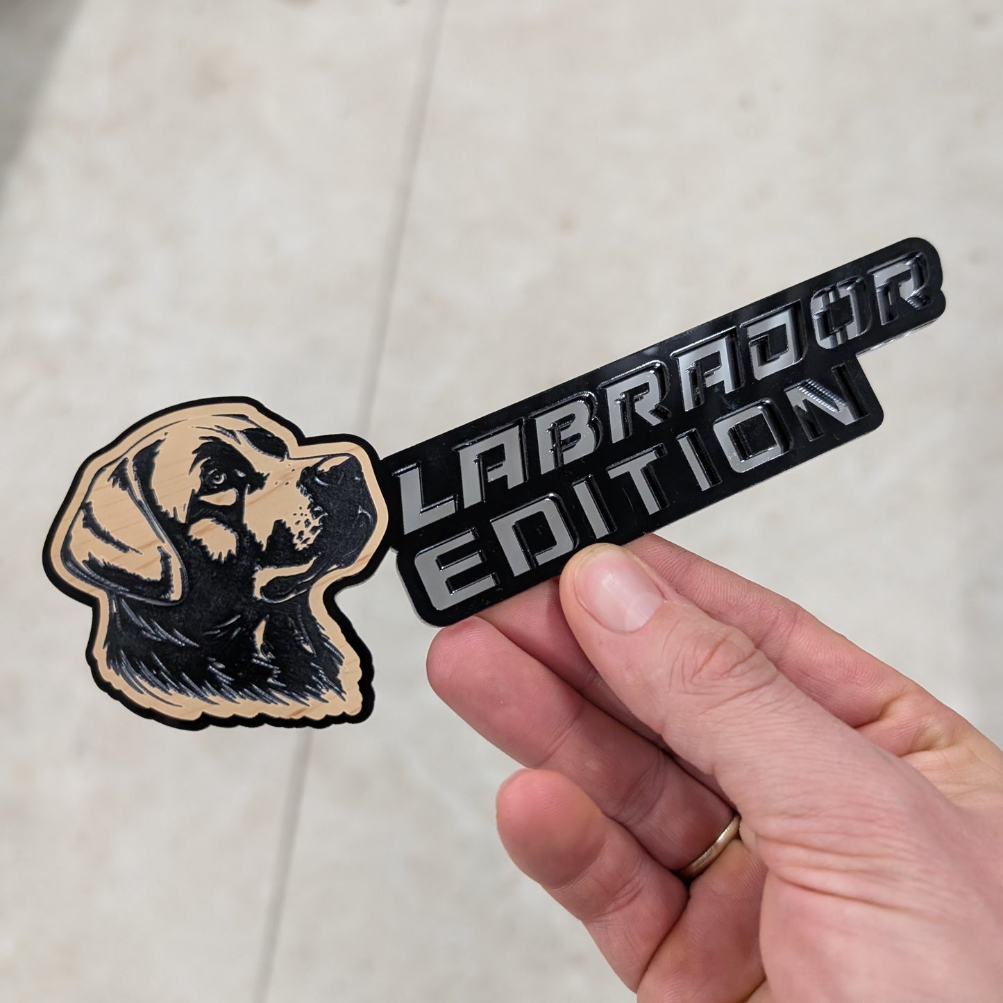 Labrador Edition Car Badge