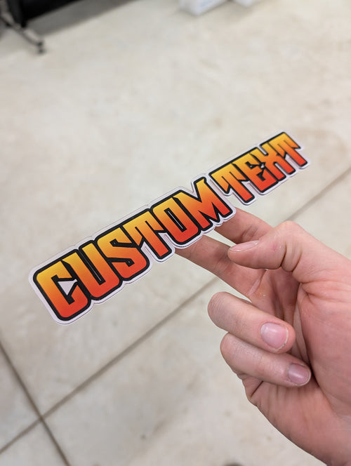 Emblema de coche totalmente personalizado - Diseño apilado - Diseña el tuyo propio - Montaje personalizado