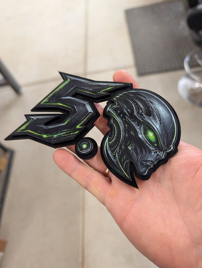5.0 Replacement Badge - Alien Design - Fits Mustang® Fenders