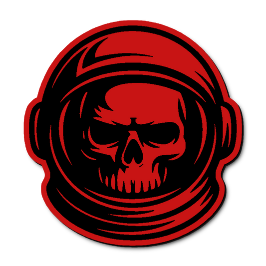 Custom Astronaut Skull Badge