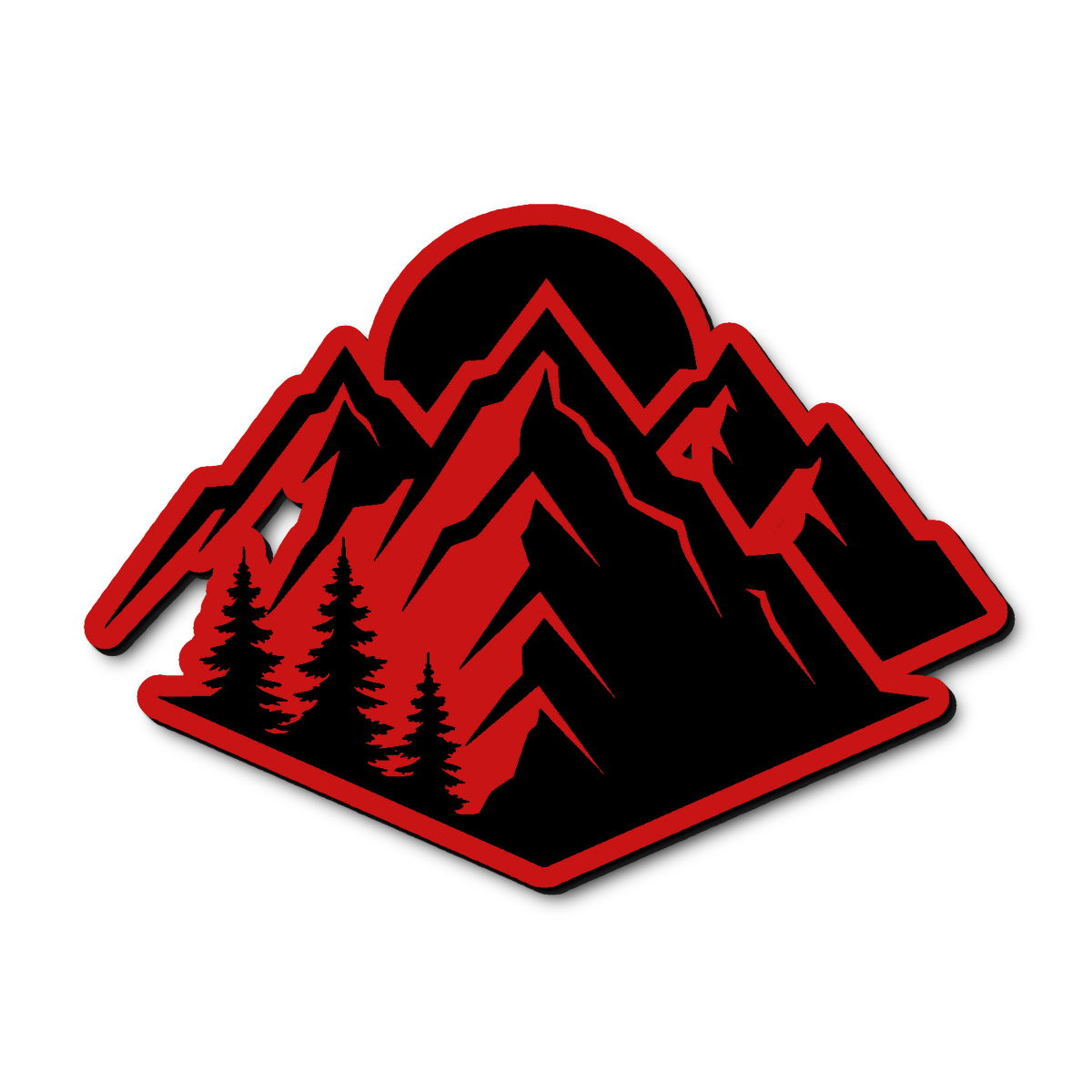 Custom Mountain Badge
