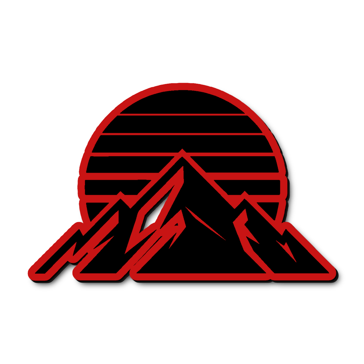 Custom Retro Sun Badge
