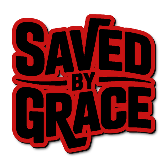 Custom Saved By Grace Badge