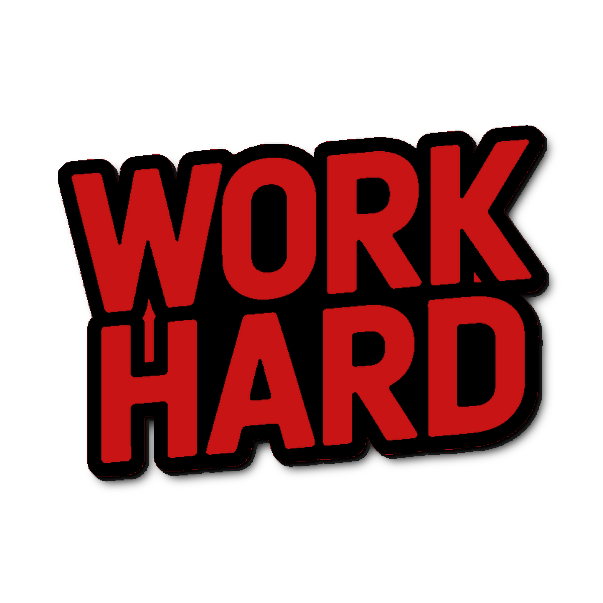 Custom Work Hard Badge