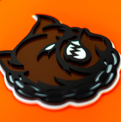 Angry Bulldog Icon Badge - Tape Mount - Atomic Car Concepts