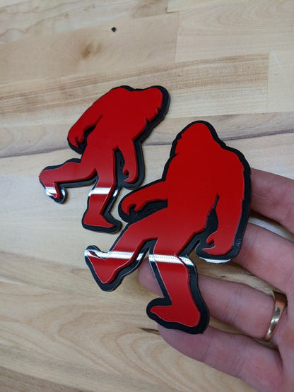 Bigfoot Icon Badge Pair - Tape Mount - Atomic Car Concepts