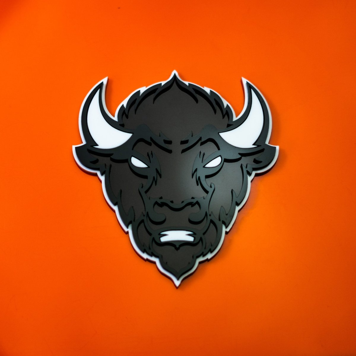 Bison Head Icon Badge - Tape Mount - Atomic Car Concepts