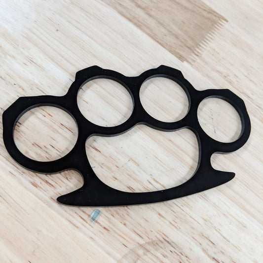 Brass Knuckles Car Badge - Black