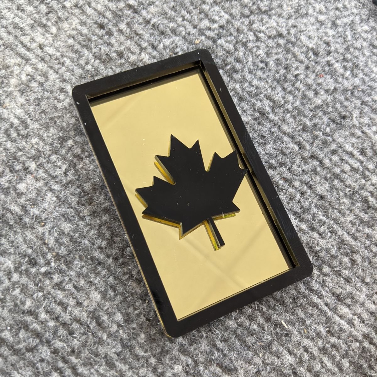 Canadian Maple Leaf Badge - Fits Mustang® Grille or Trunk - Atomic Car Concepts