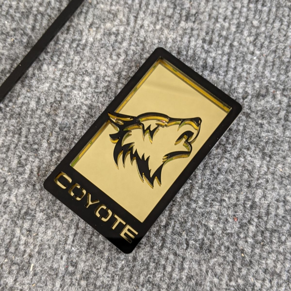 Coyote Badge - Detailed- Fits Mustang® Grille or Trunk - Custom Mount - Atomic Car Concepts