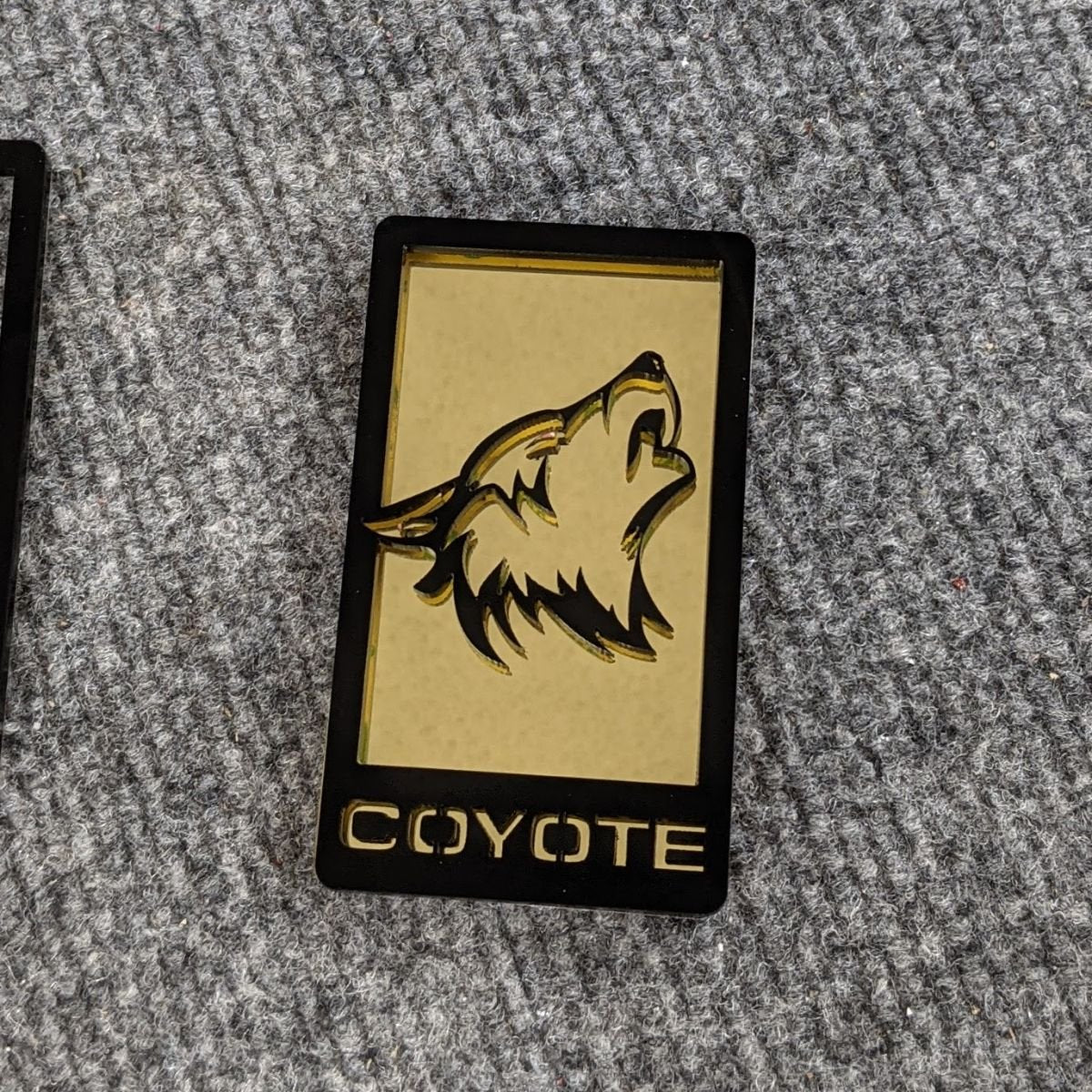 Coyote Badge - Detailed- Fits Mustang® Grille or Trunk - Custom Mount - Atomic Car Concepts