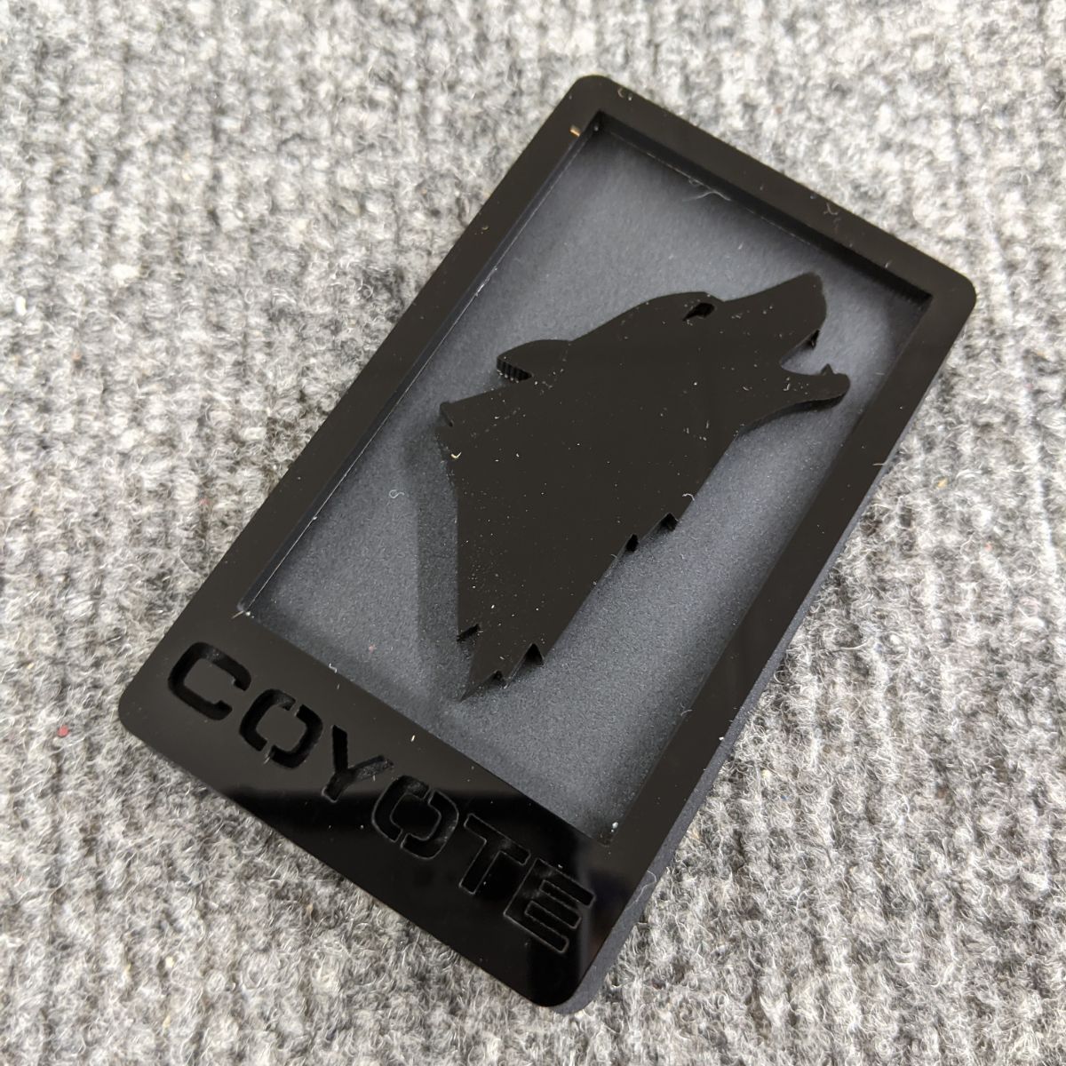 Coyote Badge - Simple - Fits Mustang® Grille or Trunk - Custom Mount - Atomic Car Concepts