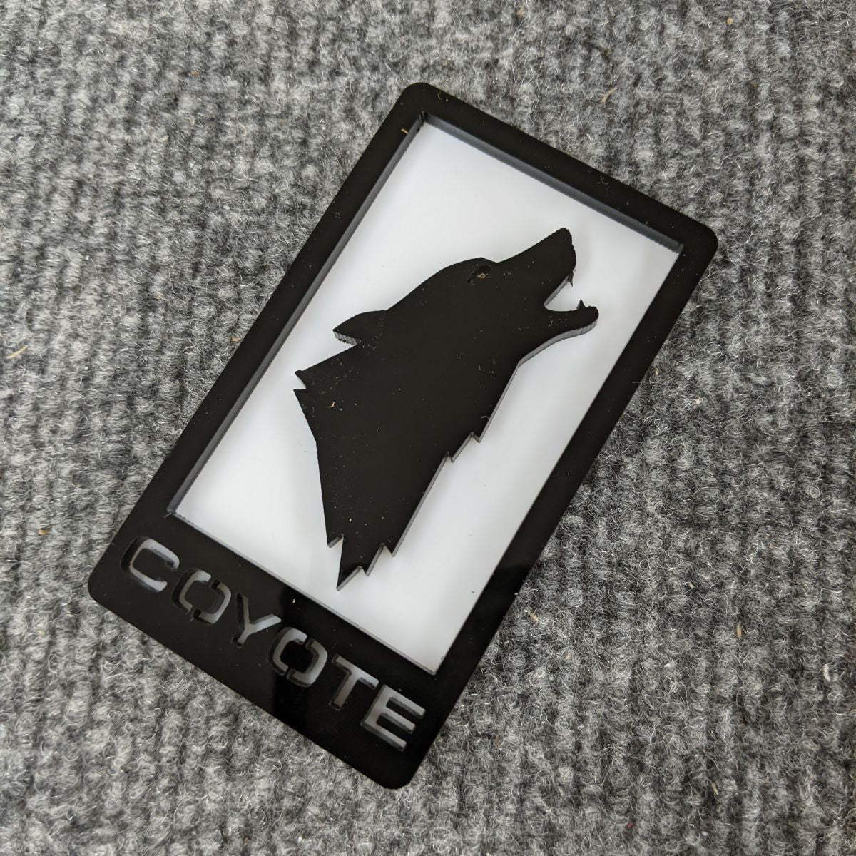 Coyote Badge - Simple - Fits Mustang® Grille or Trunk - Custom Mount - Atomic Car Concepts