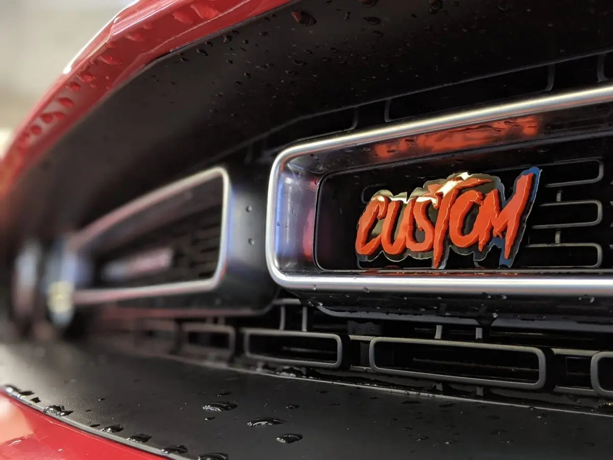 Custom Grille Badge - Stud Mount - Atomic Car Concepts