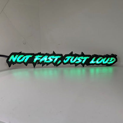 Custom LED Badge - Lightning Font - RGB - Premium Contoured Outline - Atomic Car Concepts