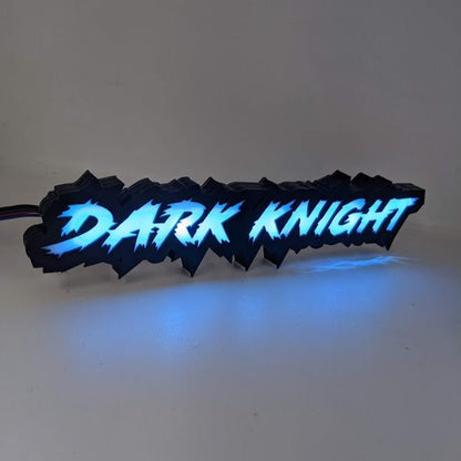 Custom LED Badge - Lightning Font - RGB - Premium Contoured Outline - Atomic Car Concepts