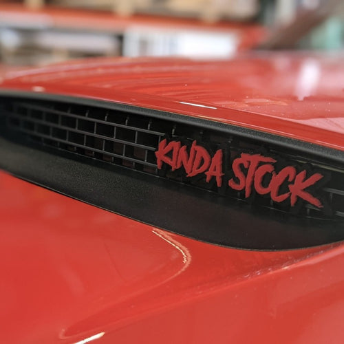 Custom Text Badge - Type Your Own - Aggressive Font - Double Layer - Atomic Car Concepts